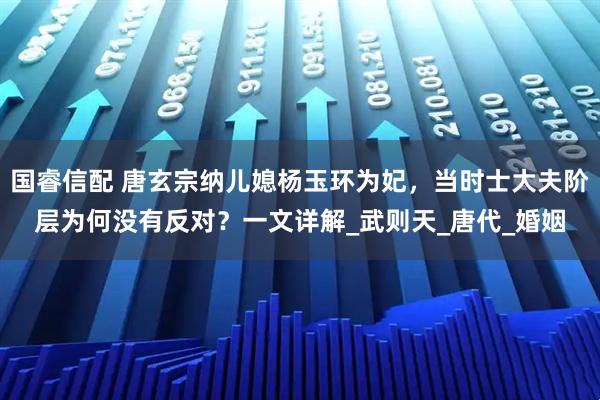 国睿信配 唐玄宗纳儿媳杨玉环为妃，当时士大夫阶层为何没有反对？一文详解_武则天_唐代_婚姻